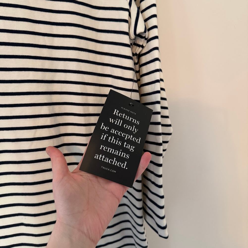 Pomander Place Tuckernuck NWT Striped Gio Maxi Dress Long Sleeve Cotton Size Lg - Picture 6 of 16